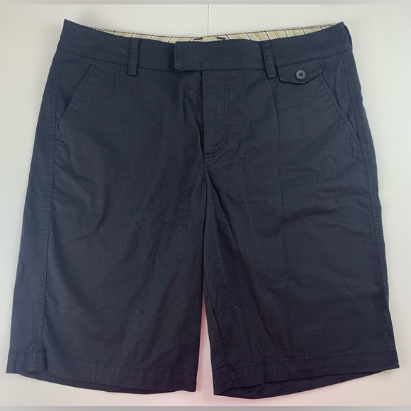 Dockers Womens Black Bermuda Shorts Mid-Rise Flat Front Curvy Size‎ 12 - Picture 3 of 11